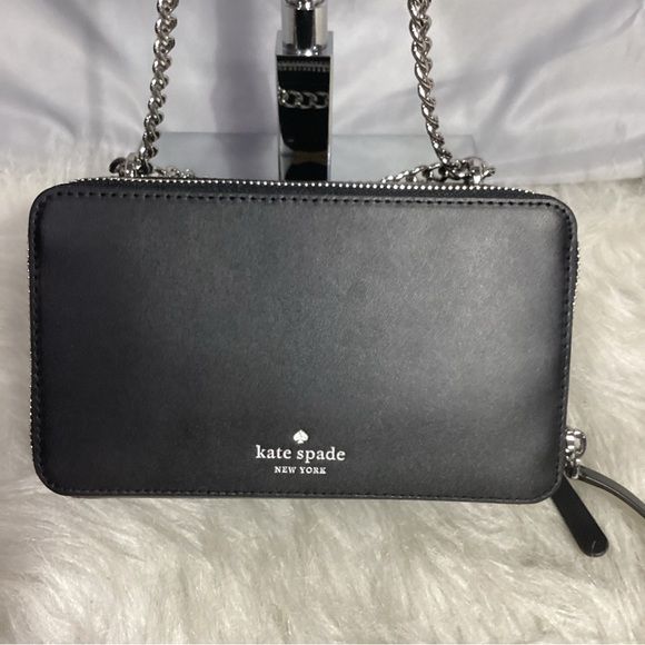 SOLD………Kate Spade Frosty Penguin Double Zip Leather Convertible Shoulder - Picture 6 of 13